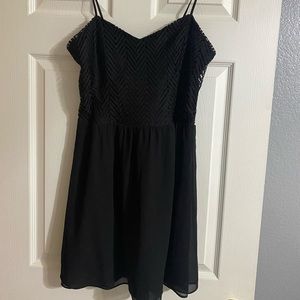 Candies, Spaghetti strap, black cocktail dress